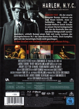 Harlem, N.Y.C. - Der Preis der Macht - 2-Disc Limited Uncut Mediabook von NSM Records - Limitiert auf 333 Stück & nummeriert - DVD & Blu-ray - Cover B - Neu & OVP